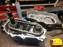 New output shaft installed