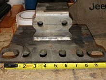Shackle bracket welded up with 7018