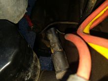 Battery hot to starter.