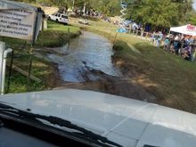 Simulated water crossing.
