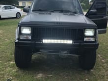 Installed a led light bar to the factory fog light location