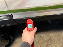 My garage unfortunately isn’t heated, making paint work in the winter a bit more difficult. I used a kerosene heater to heat up the area before I shot primer. 