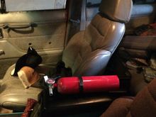 Added in a fire extinguisher just in case