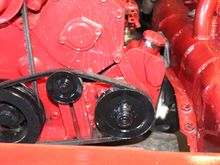 motor is in, Power steering pump from a jeep came on the motor but the mounting was not up to standards and it was in the way of the steering stuff on the drive side, gotta move it to the other side.  Make a new mount etc.