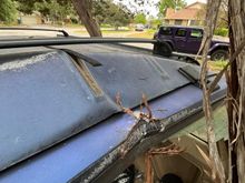 1996 Jeep Cherokee XJ SE 4x4 rear hatch and roof damage