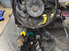 Another junkyard run: scored two extra VSS’s, throttle body sensors and a fairly new e-fan. 