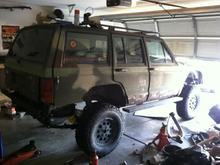 in the manster garage
