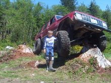 boy and his jeep