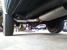 I broke the tailpipe off... oops. So now I have a side pipe