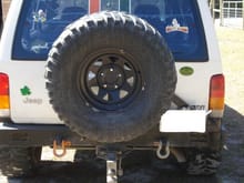 Homemade Bumper with Spare Tire Carrier