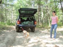 Found a lost dog in the forest and returned to owner, good deed for today check.