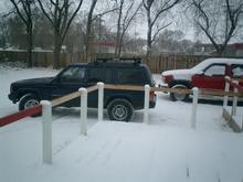 my old 2000 XJ and my 99GMC crewcab