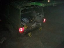 trin to get to the chains with out fallin in
