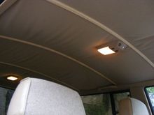 Headliner fix with molding strips