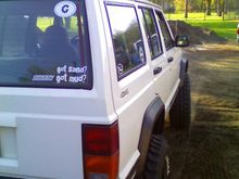 that is a german auto haus sitcker cause i am using some german parts. there the bolts holding on my bumpers haha.