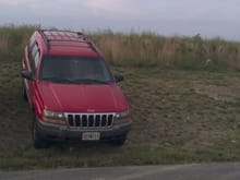 How I parked the wj when there was no parking spots at dinner!