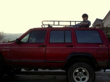i caught matt chilling on my roof..
