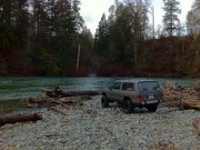 clean jeep with 4.5" lift and 31 A/T