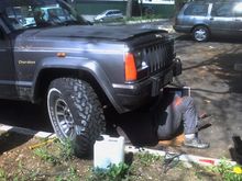 me under the jeep