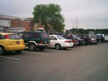 My 96 country, my other friend had the exact same jeep as my country except she had it in Blue. also you can see my friends 99 Black Sport. Just us girls and our Jeeps!!! Senior day 2004!
