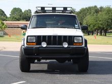 1.5" wheel spacers pushed the factory wheels out just far enough to give it a more aggressive stance.