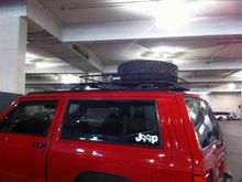 96 Jeep Cherokee Rear Roof Rack Left Side (2)