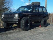 the ole heep with the new wheels and tires