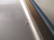 rust spot on roof 