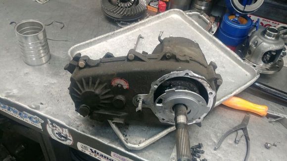Pulled the transfer case out for a solid rebuild and installed a slip yoke eliminator kit.