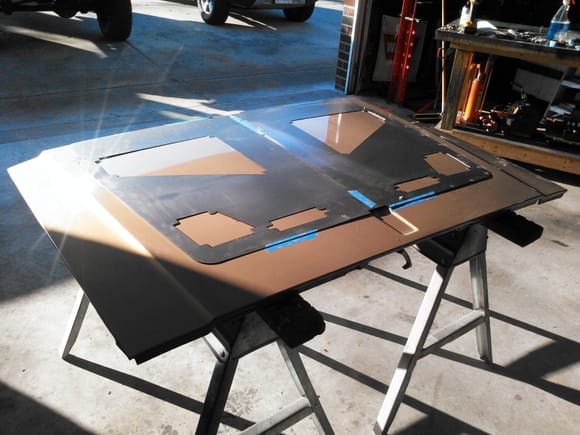 Laser cut templates included with the hood louvers for easy and precise installation.