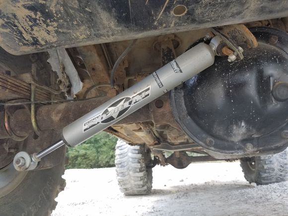 And his shock came off.