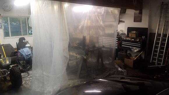Redneck paint booth