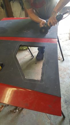 First hole cut successfully.