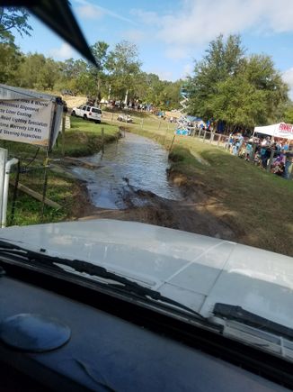 Simulated water crossing.