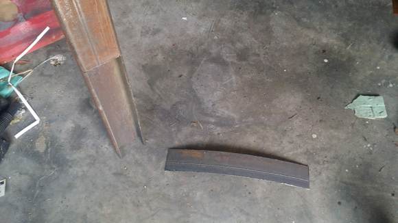 Cut out a "repair panel" from a 2x4 that I had just sitting around.