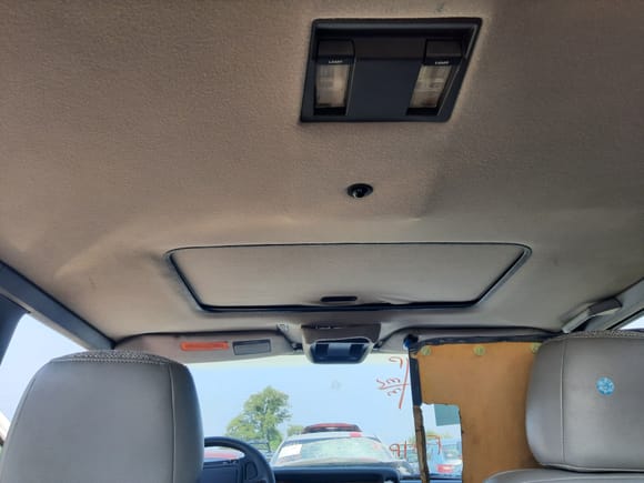 The split console came out of an XJ that had a sunroof installed