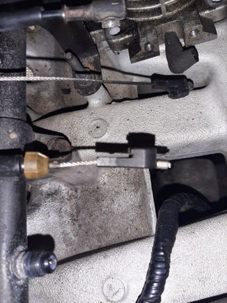 Ill have to shave down a little bit of the plastic so its not resting on top of the fuel rail at idle.