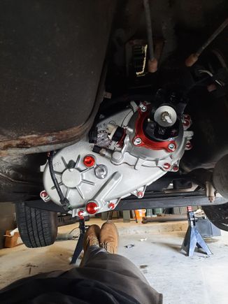 An hour later I got her bolted up.