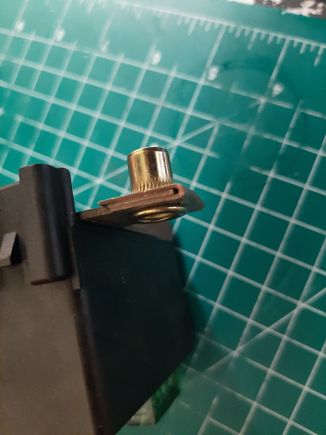 And swapped in a rivnut. I did this because the factory one was not long enough.