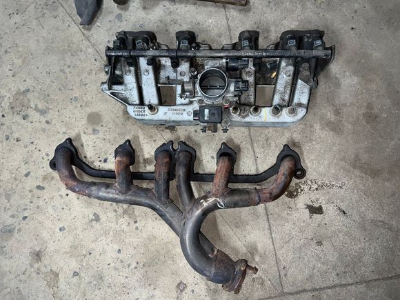 Intake and header removed 