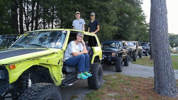 My favorite Jeep friends and that famous Yella XJ I always talk about.