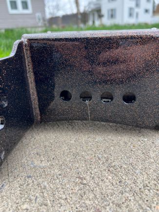 Bit of a learning curve here for me. I didn’t pay attention to where my wire was hanging during powder coating. Left an ugly mark in the finished product. 