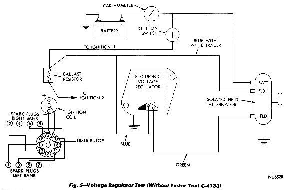 Basic Mopar electronic alternator wiring.