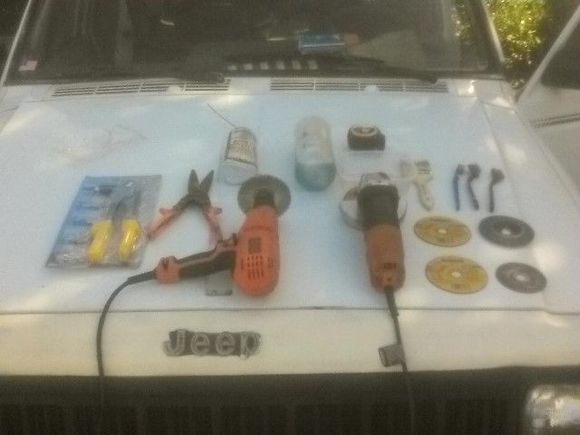 the tools i used to do the floorpans