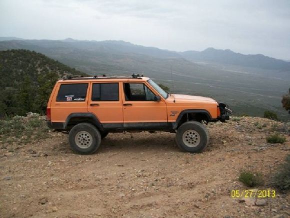 Hanging out on a mountaintop.