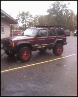 A Jeep my buddy found at Macluso's Roadhouse in Vadnais Heights, MN. I wish I knew who owned it.