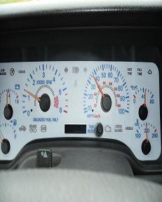 I actually dont have this dispaly anymore.. It was cool but it didnt fit correctly and the lights looked funny.. it was just a lay on to the gauge cluster..