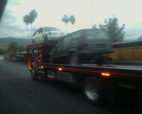 my baby going to the junk yard