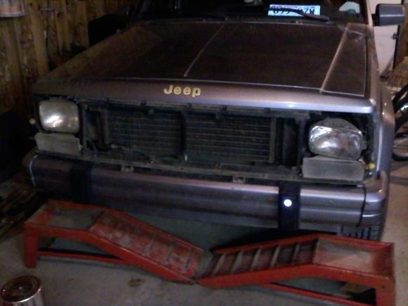 Old grille and headlamp bezels off, getting prepped for painting tomorrow!