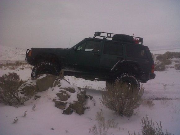 This is when I destroyed my new tire!! :(
